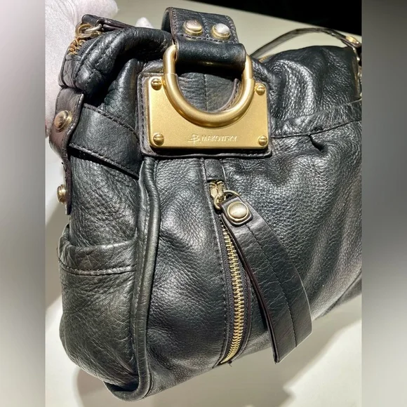 B. MAKOWSKY Large Black East/West Glove Leather Hobo Leopard Lining Bag
A93783 - Picture 3 of 17